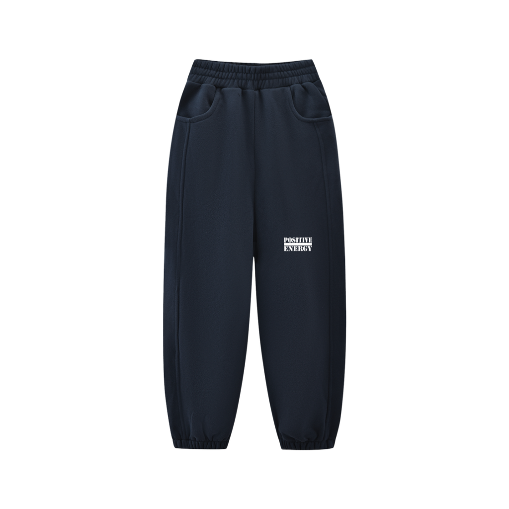 POSITIVE ENERGY Essential Kids' Fleece Jogged Sweatpants (GREY)