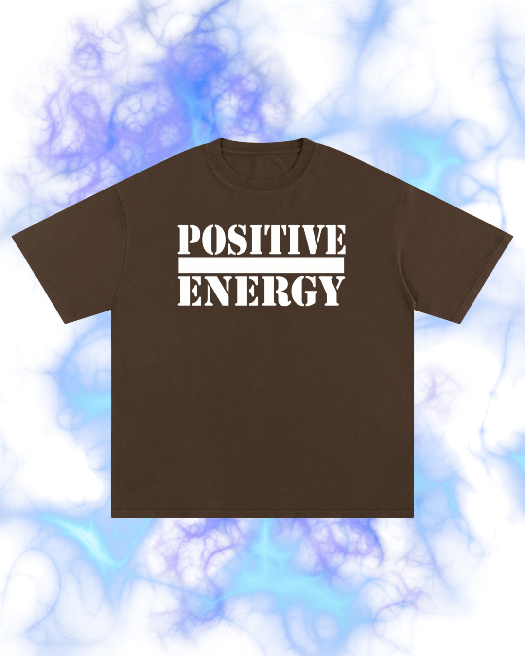 POSITIVE ENERGY Essential T-Shirt (BROWN)