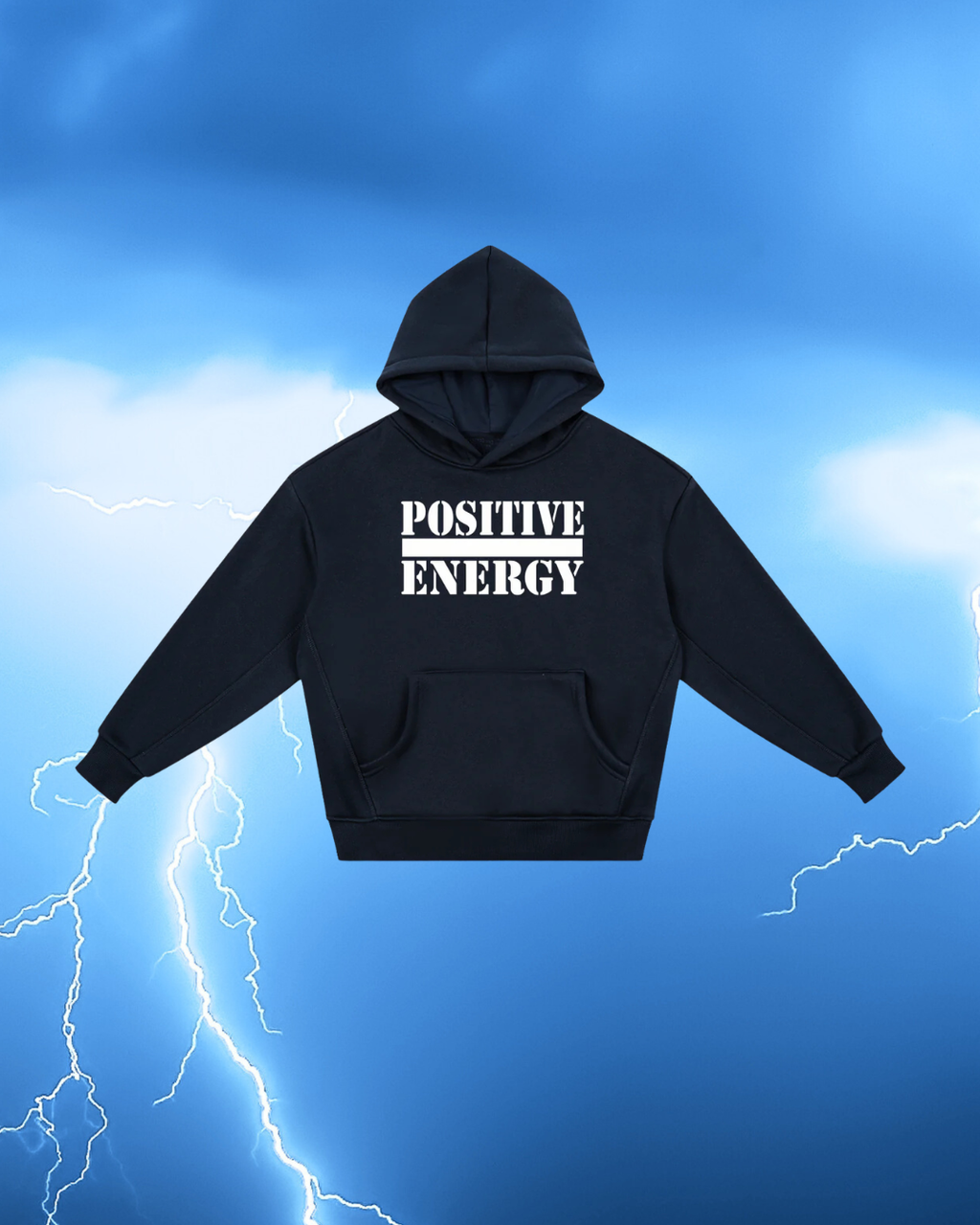 POSITIVE ENERGY Essential Kids' Fleece Hoodie (NAVY)