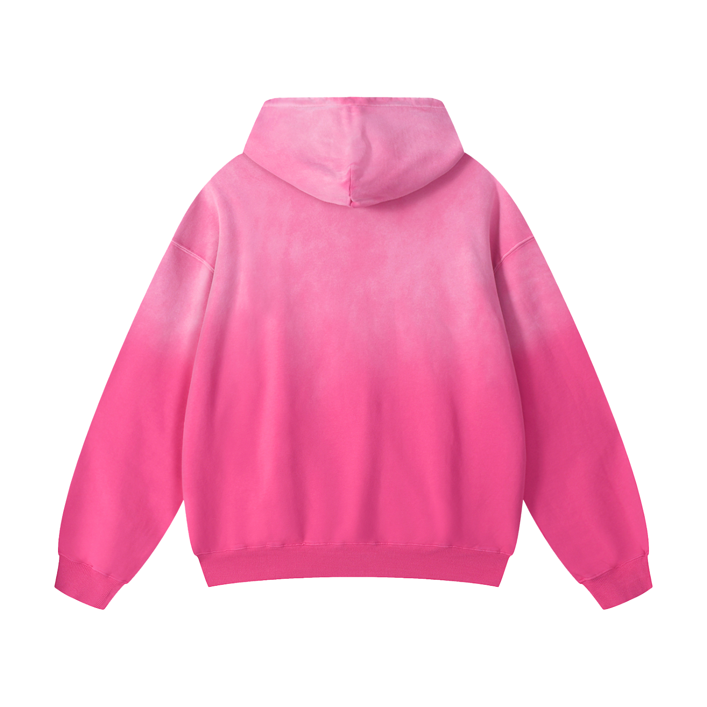 POSITIVE ENERGY Two Tone Sunfade Oversized Hoodie (PINK)