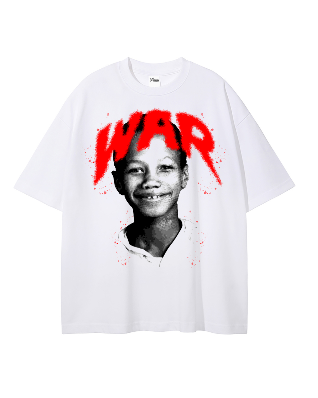 W.A.R. By Any Means - Young Malcolm X T-Shirt (WHITE)