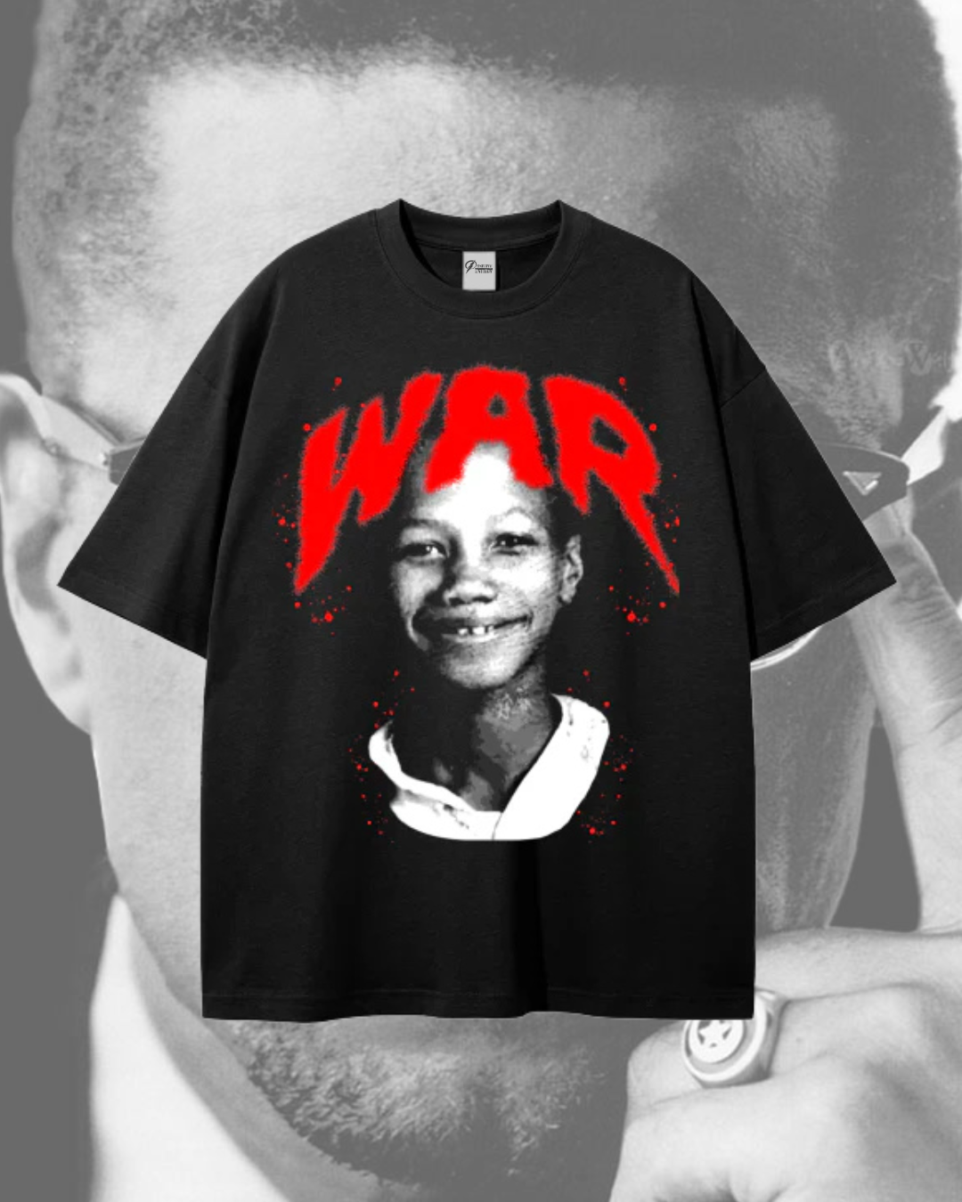 W.A.R. By Any Means - Young Malcolm X T-Shirt (BLACK)