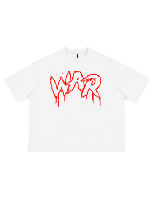 WAR Signature Shirt (Premium Oversize Boxy) WHITE