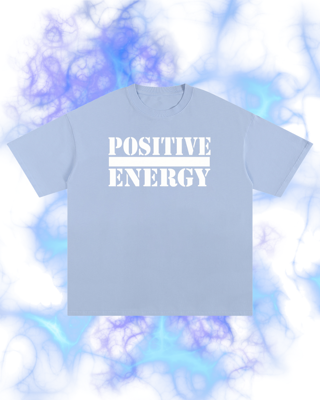POSITIVE ENERGY Essential T-Shirt (SKY BLUE)