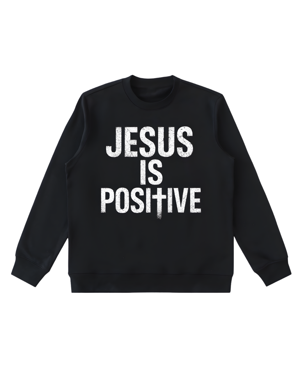 POSITIVE ENERGY "Jesus Is POSItIVE" Crewneck Sweatshirt