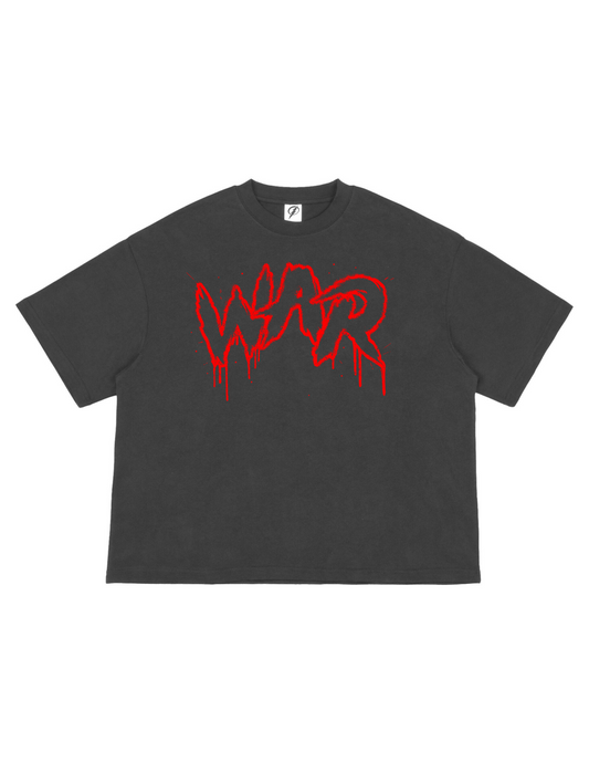 WAR Signature Shirt (Premium Oversize Boxy) CHARCOAL