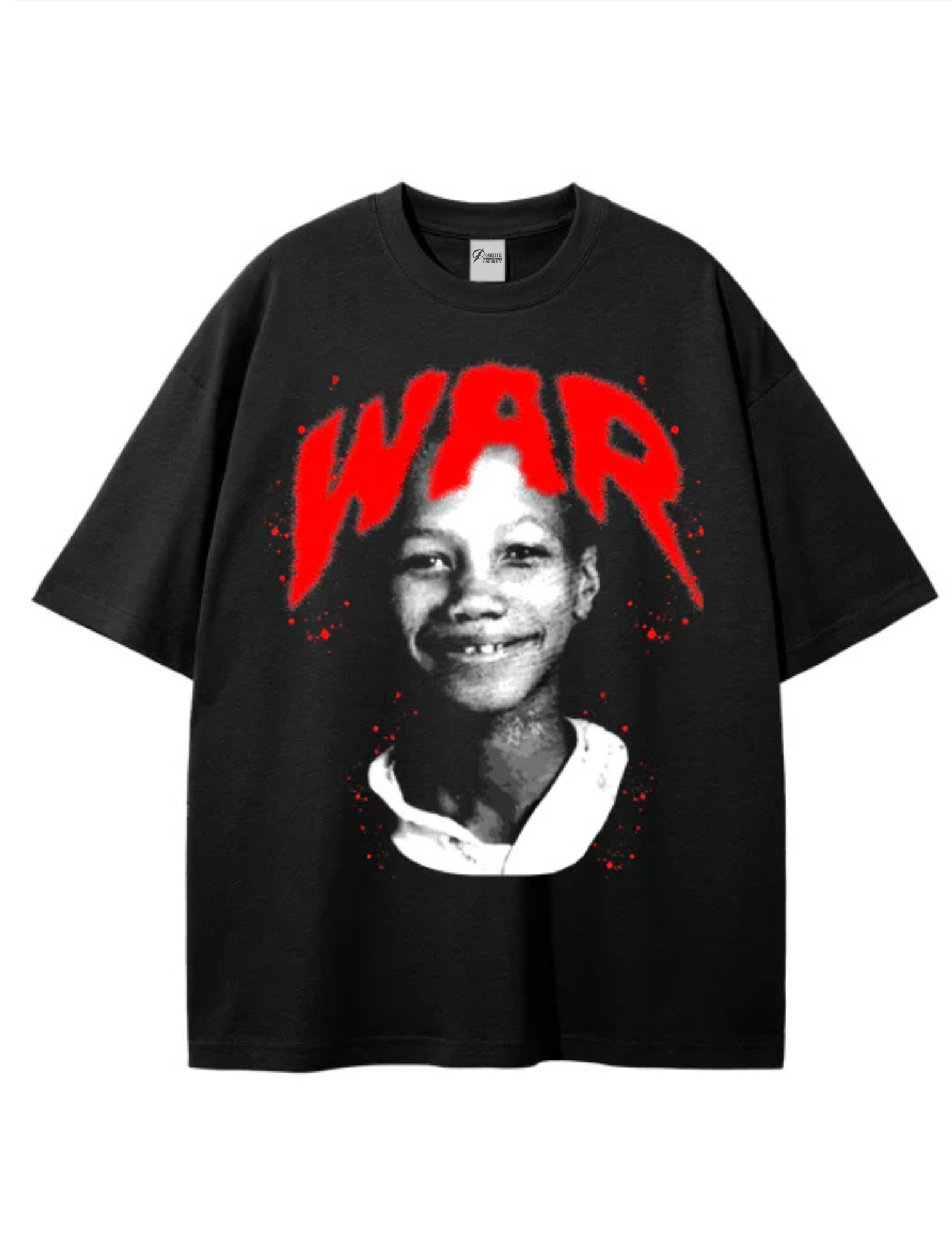 By Any Means Oversized T-Shirt (Young Malcolm X) BLACK