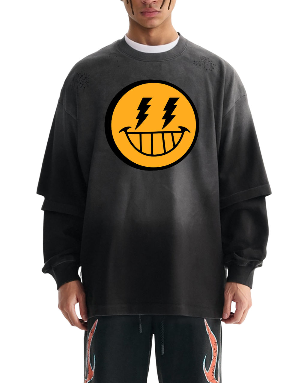 POSITIVE ENERGY "Ready or Knot" Smilez Two-Piece Shirt