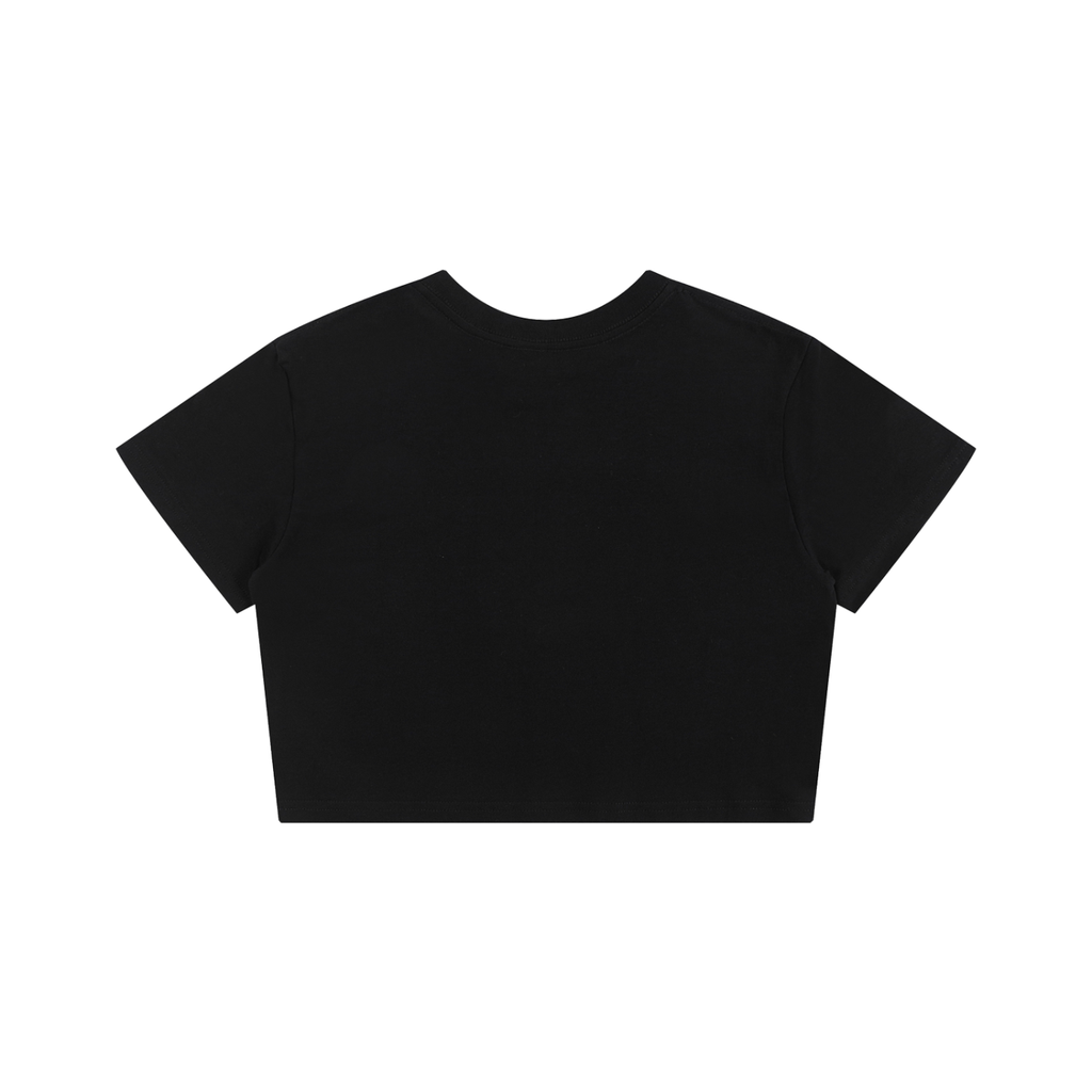 POSITIVE ENERGY W Baby Tee Seamless T-Shirt (WHITE)