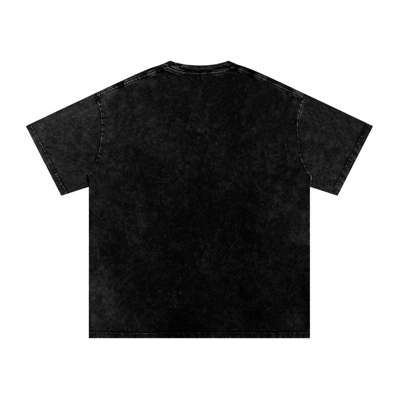 POSITIVE ENERGY Premium Snow Washed Oversized T-Shirt (BLACK)