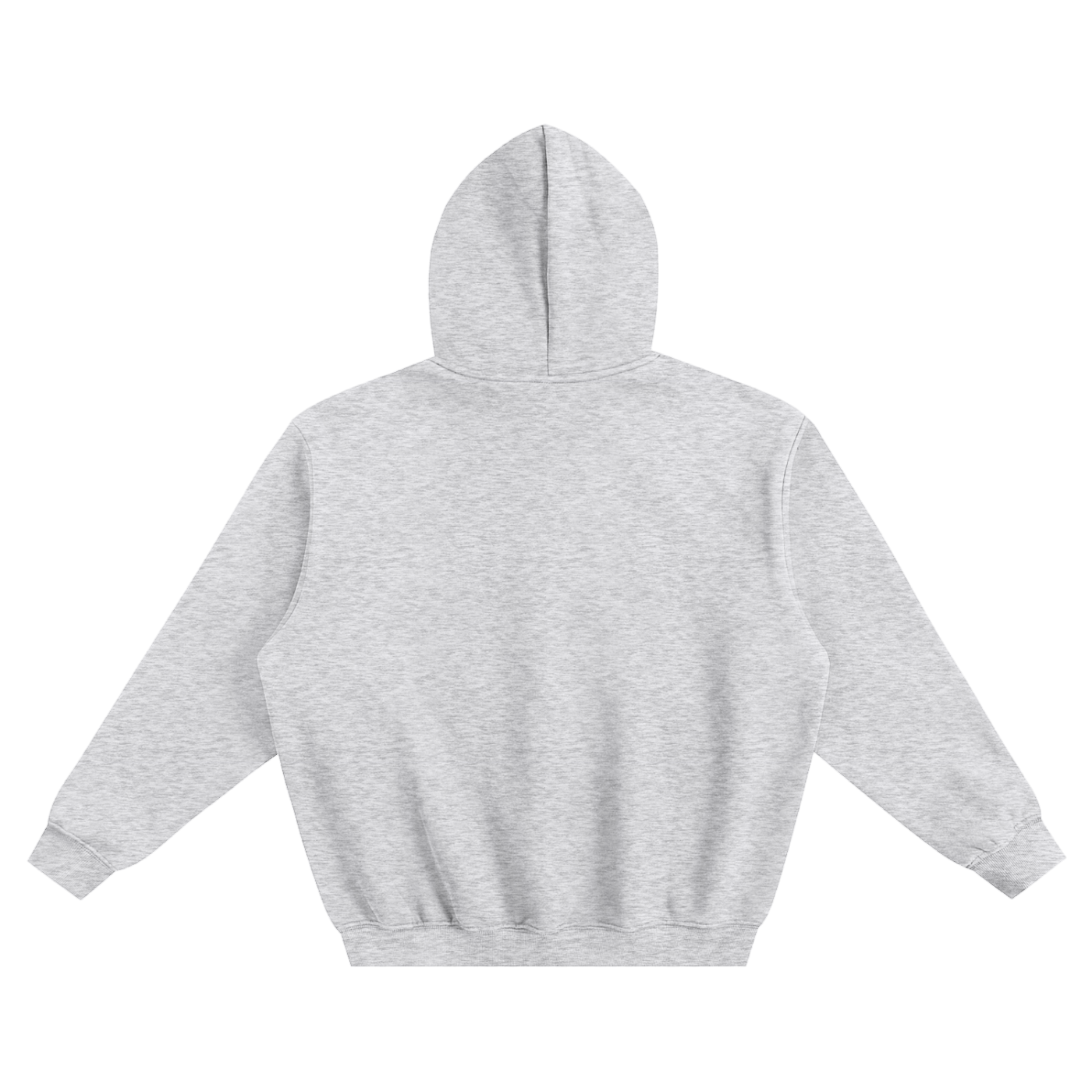 POSITIVE ENERGY Fleeced Boxy Hoodie (GREY)