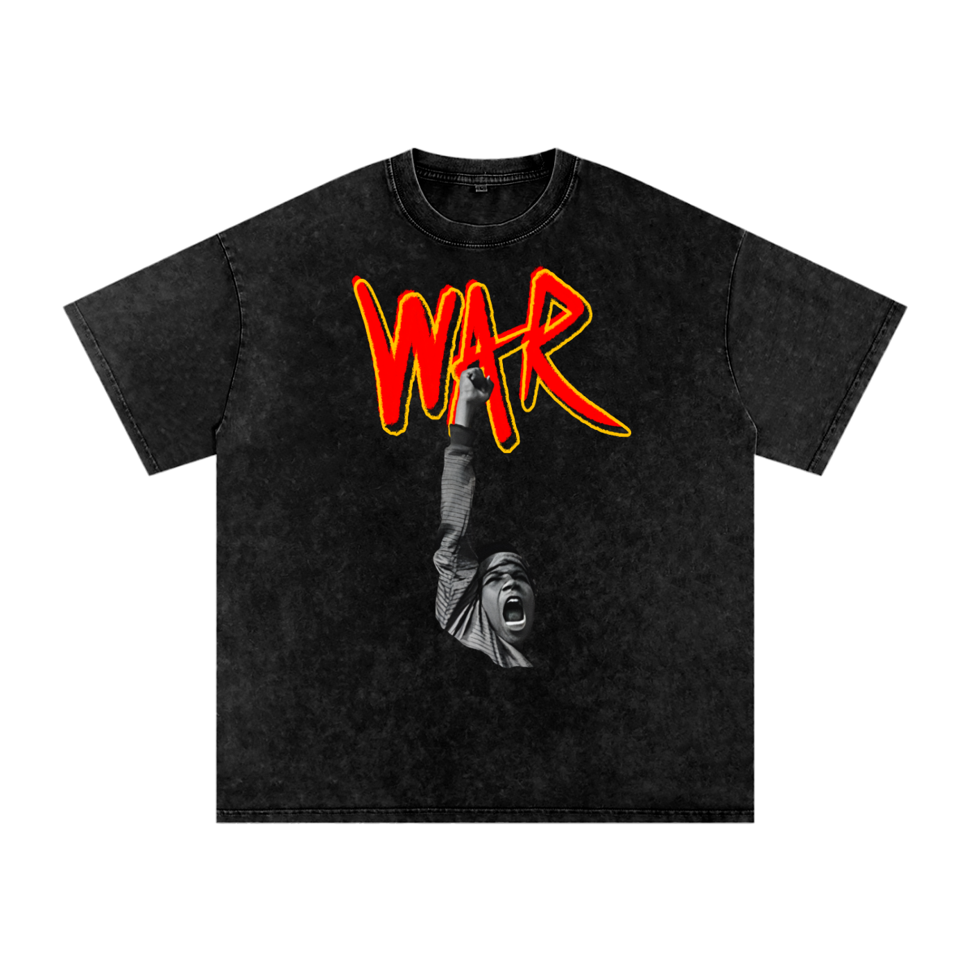 THE RESISTANCE Acid Wash Oversize T-Shirt