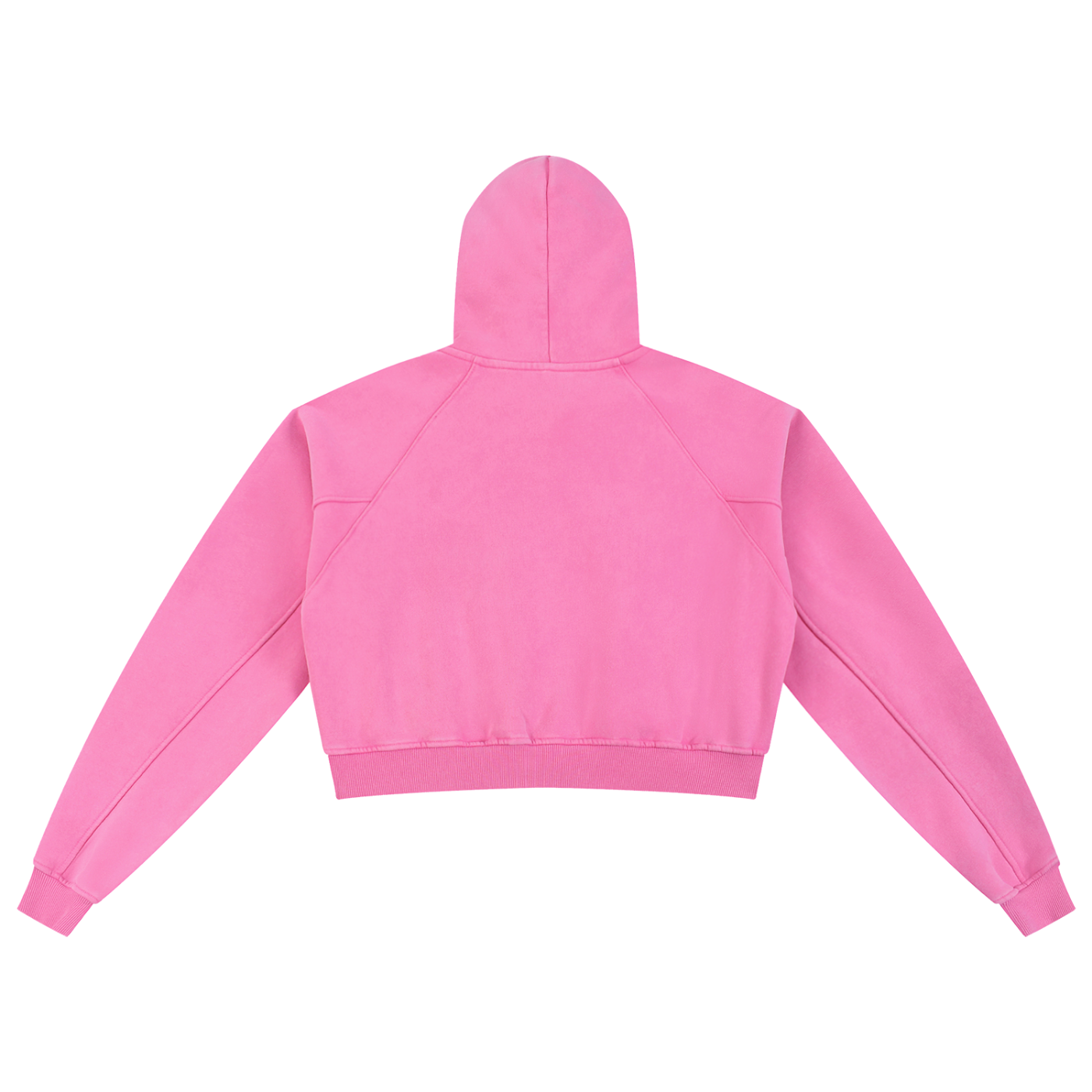 POSITIVE ENERGY W Snow Washed Cropped Hoodie (SKY BLUE)