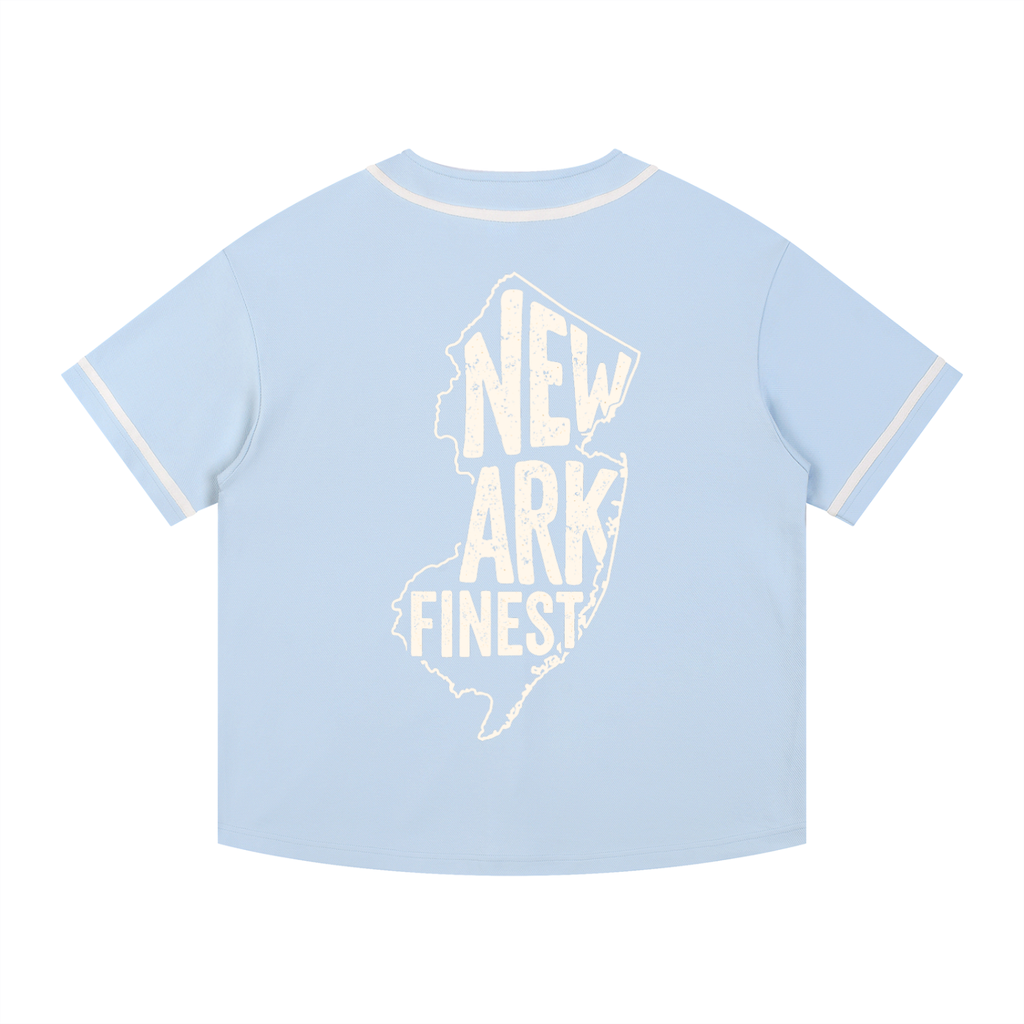 Contrast Piped Button-Up Jersey