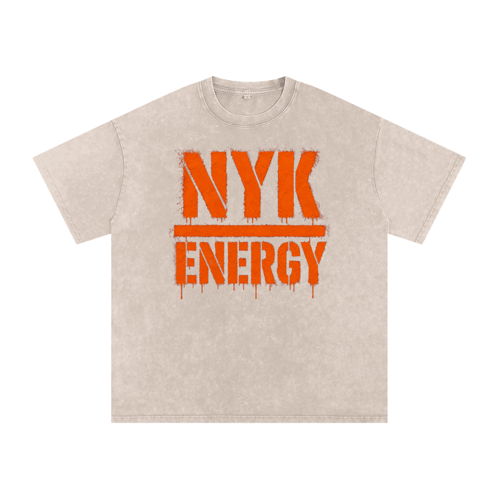 POSITIVE ENERGY x NYK Snow Washed T-Shirt