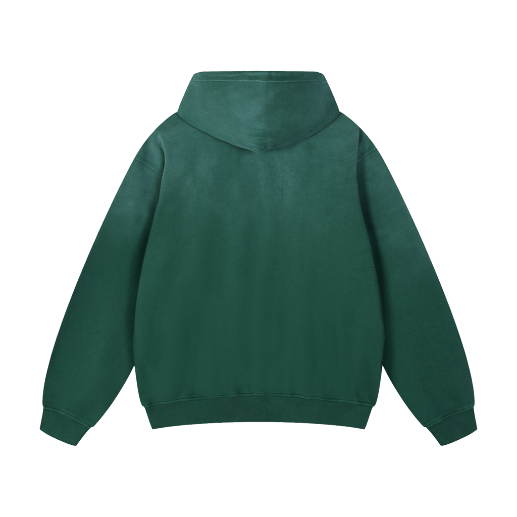 POSITIVE ENERGY Two Tone Sunfade Oversized Hoodie (GREEN)