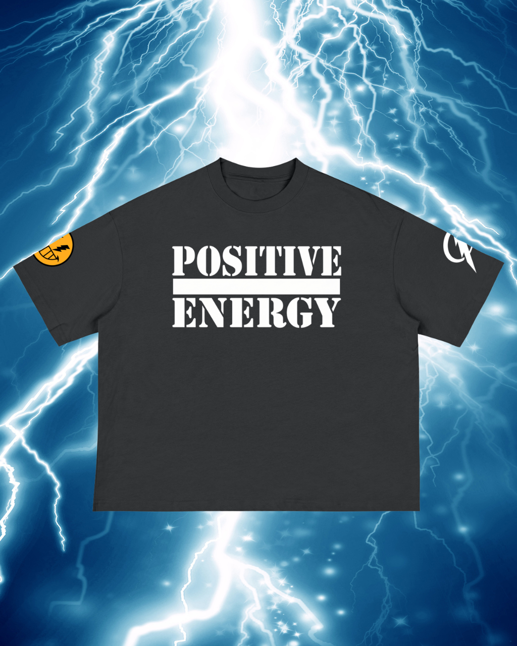 POSITIVE ENERGY Boxy Logo T-Shirt