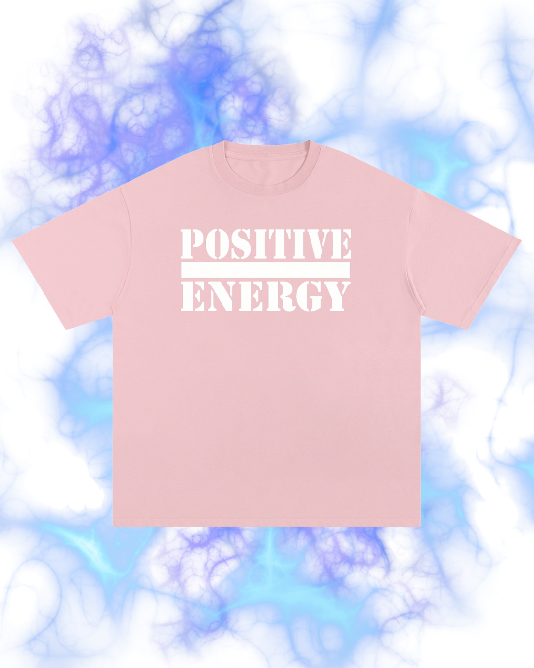 POSITIVE ENERGY Oversized T-Shirt (PINK)