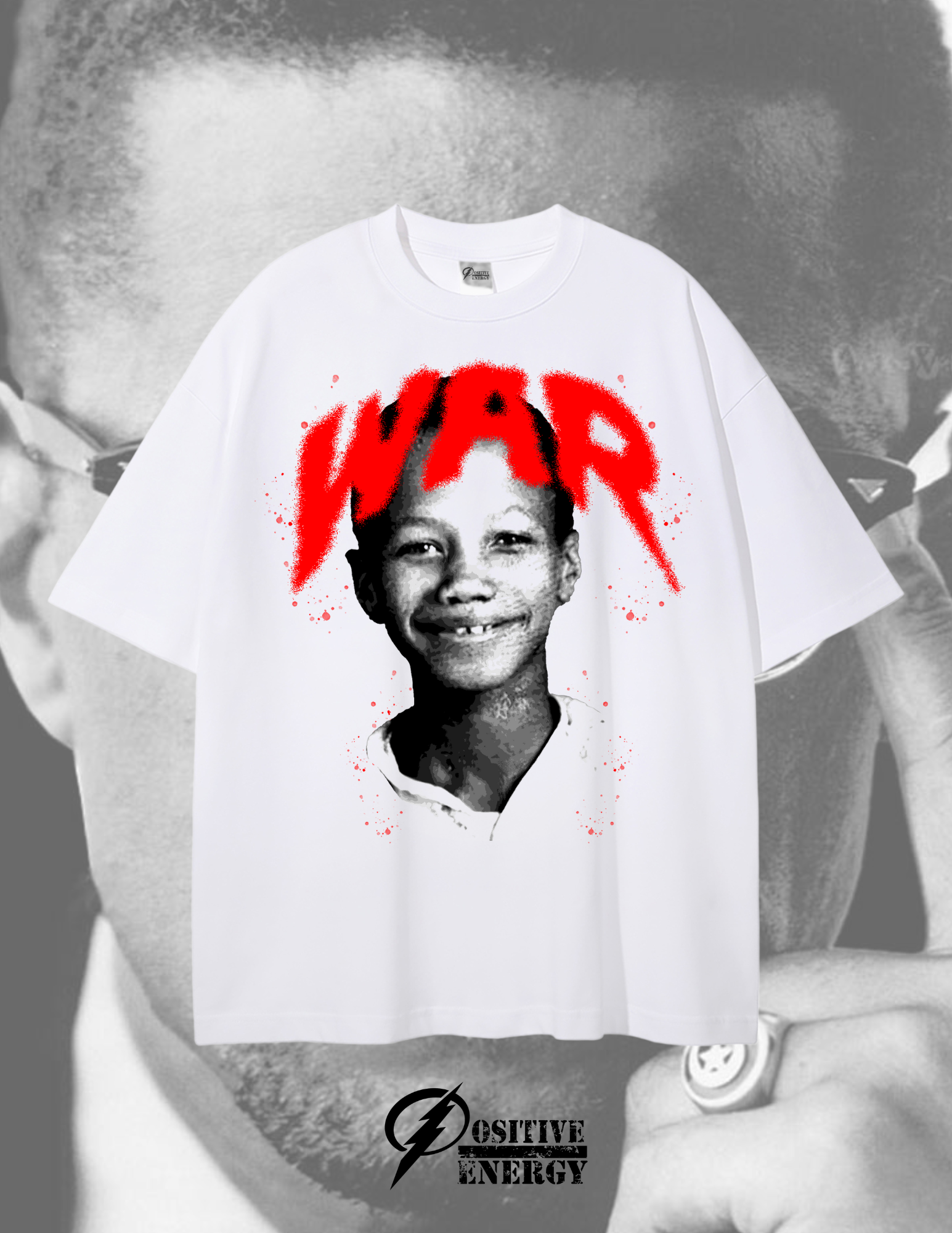 WAR T-Shirt, We Are Resilient, Malcolm X, Young Malcolm X, Positive Affirmation, Motivational Clothing, Inspirational Shirt, Streetwear, Graphic Tee, Oversized T-Shirt, Boxy Fit, Hip Hop Fashion, Urban Wear, Empowerment, Resilience, Strength, Black History, Positive Energy, Manifestation, High Vibe Clothing, Law of Attraction