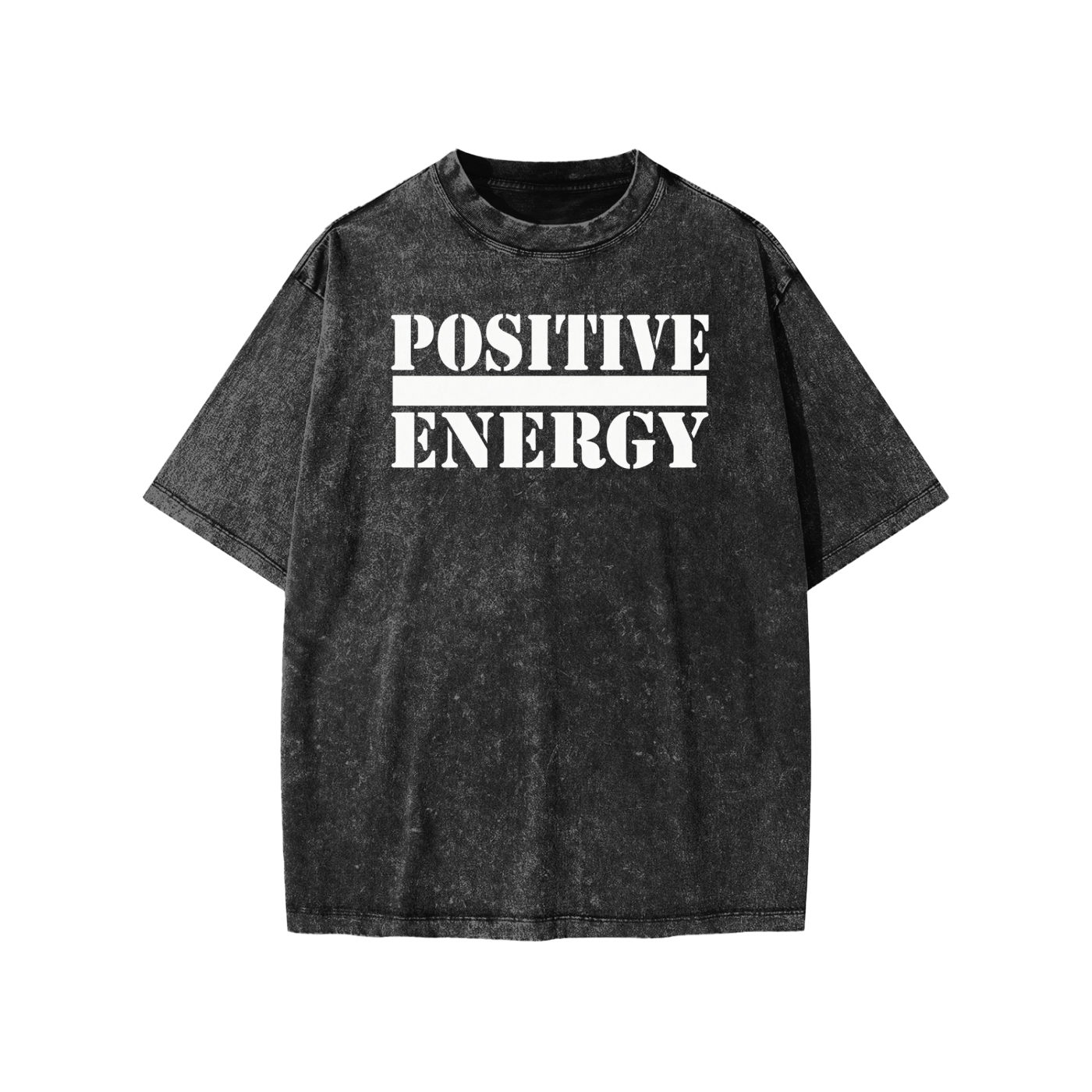 POSITIVE ENERGY Snow Washed Kids' T-Shirt (BLACK)
