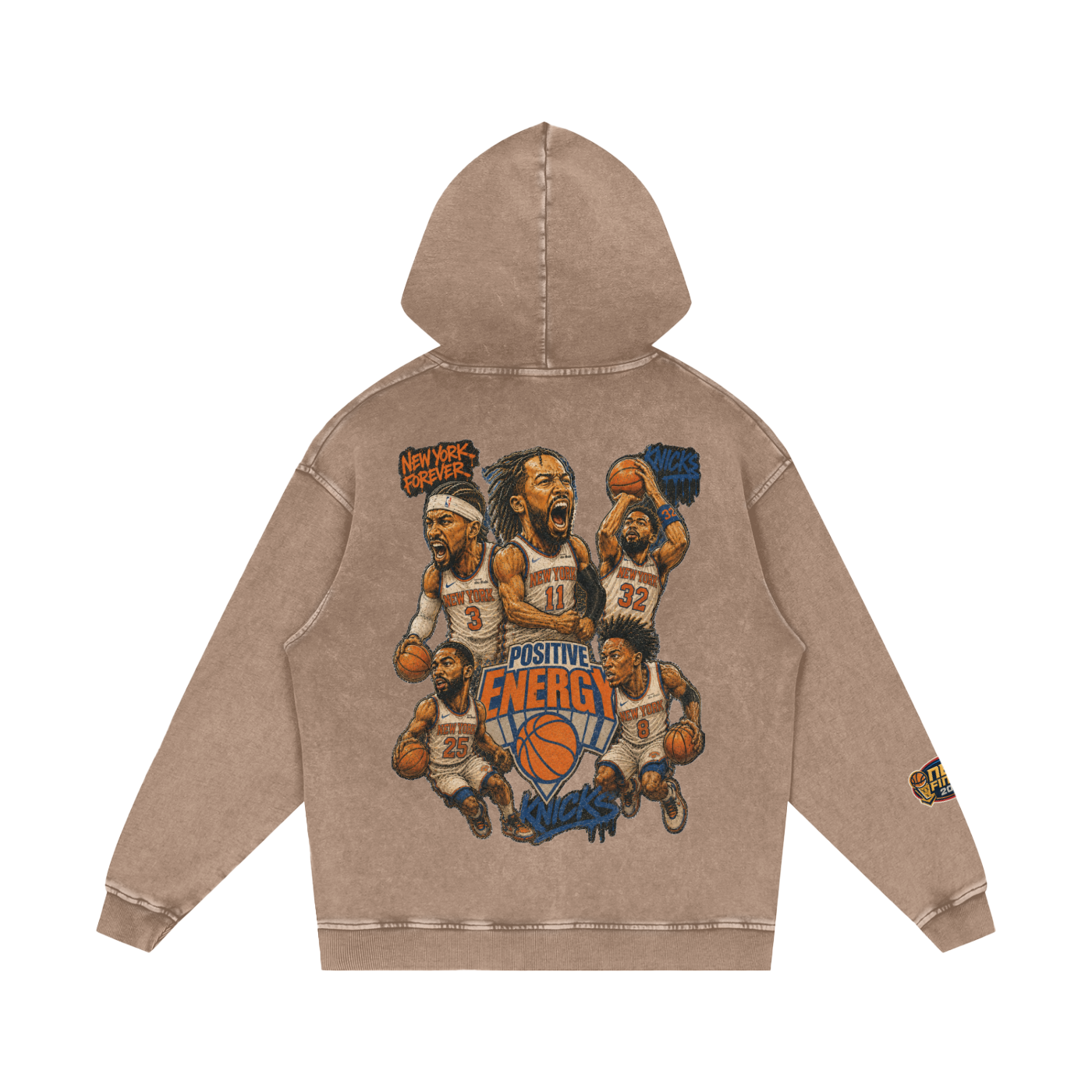 Snow Washed Loose Cotton Hoodie