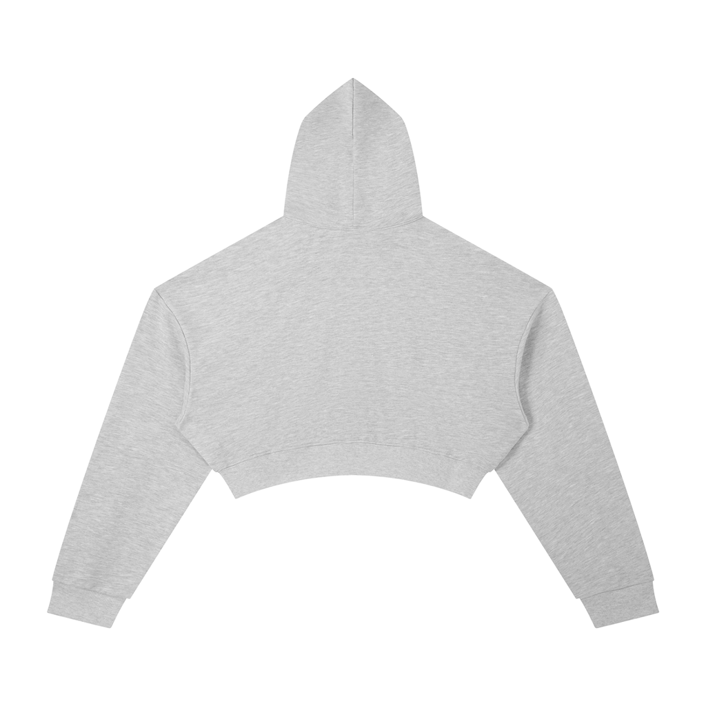 POSITIVE ENERGY W Essential Cropped Hoodie (BLACK)