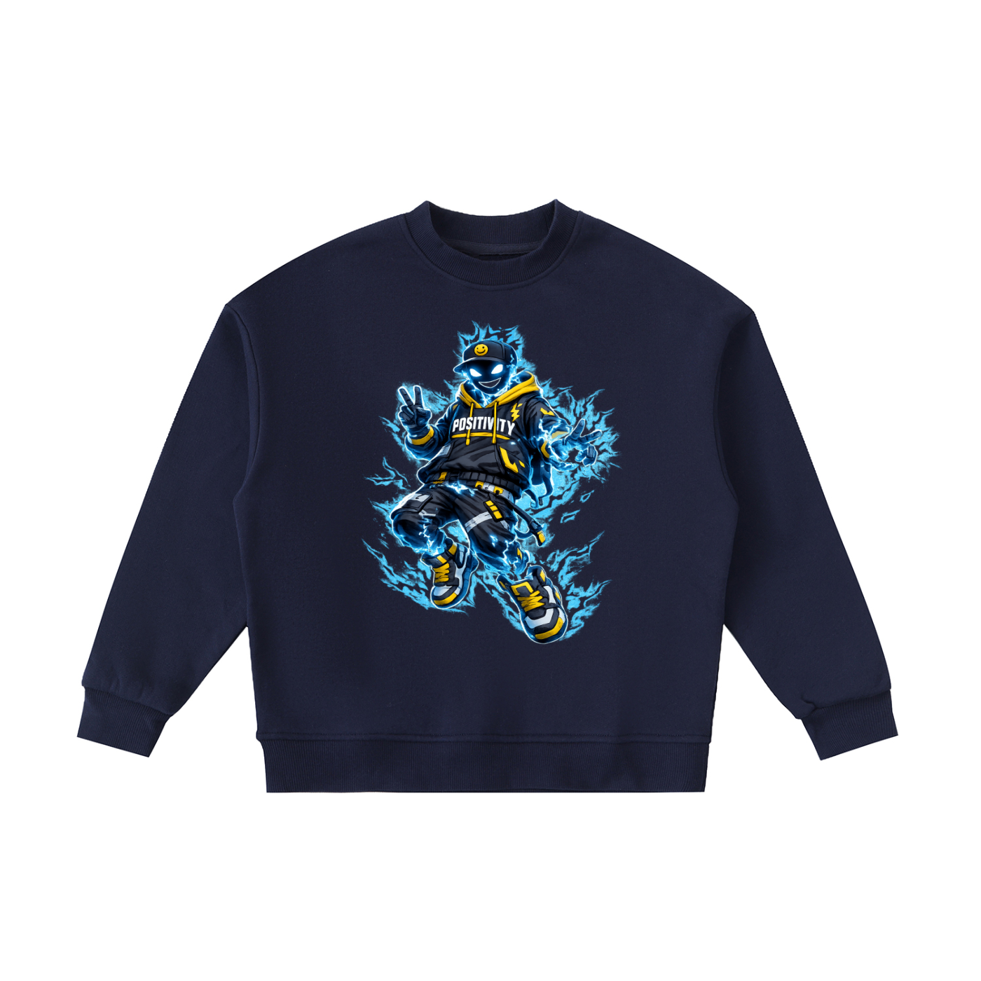 POSITIVE ENERGY Lil' Volt Kids' Sweatshirt (White)