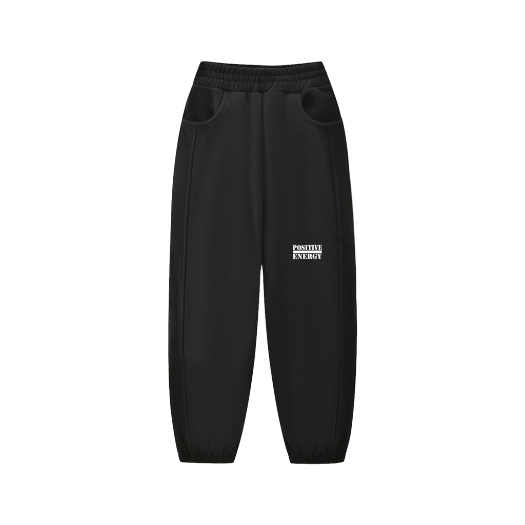 POSITIVE ENERGY Essential Kids' Fleece Jogged Sweatpants (GREY)