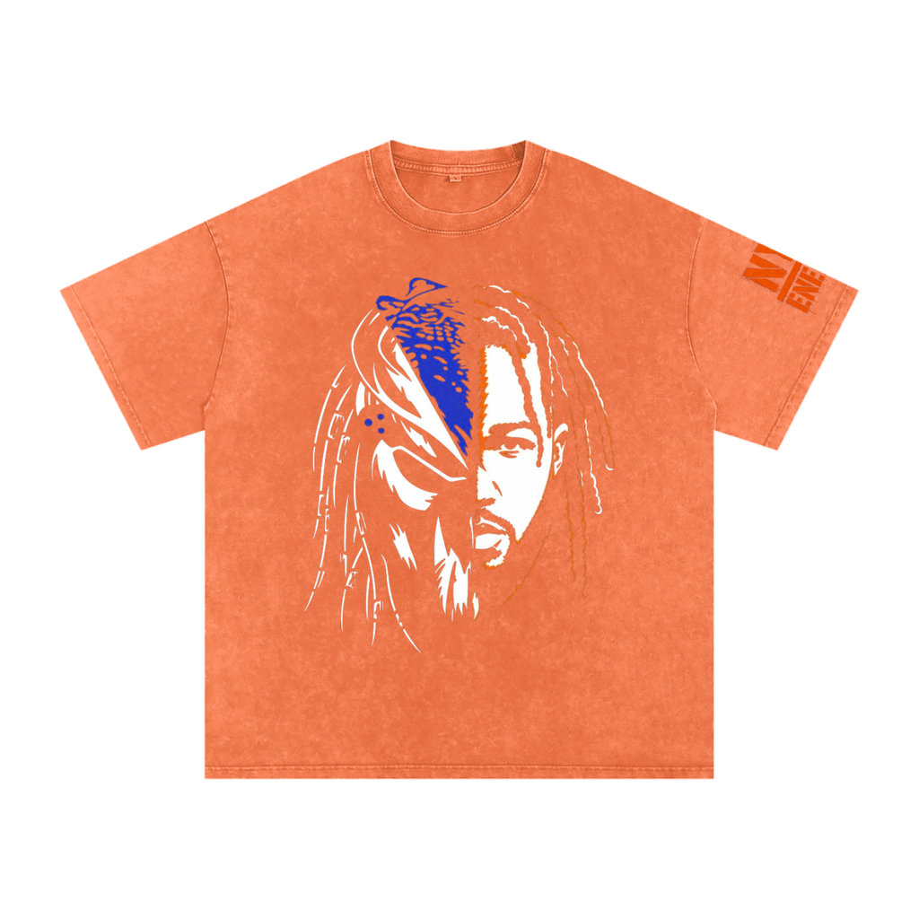 Snow Washed Oversized Cotton T-Shirt