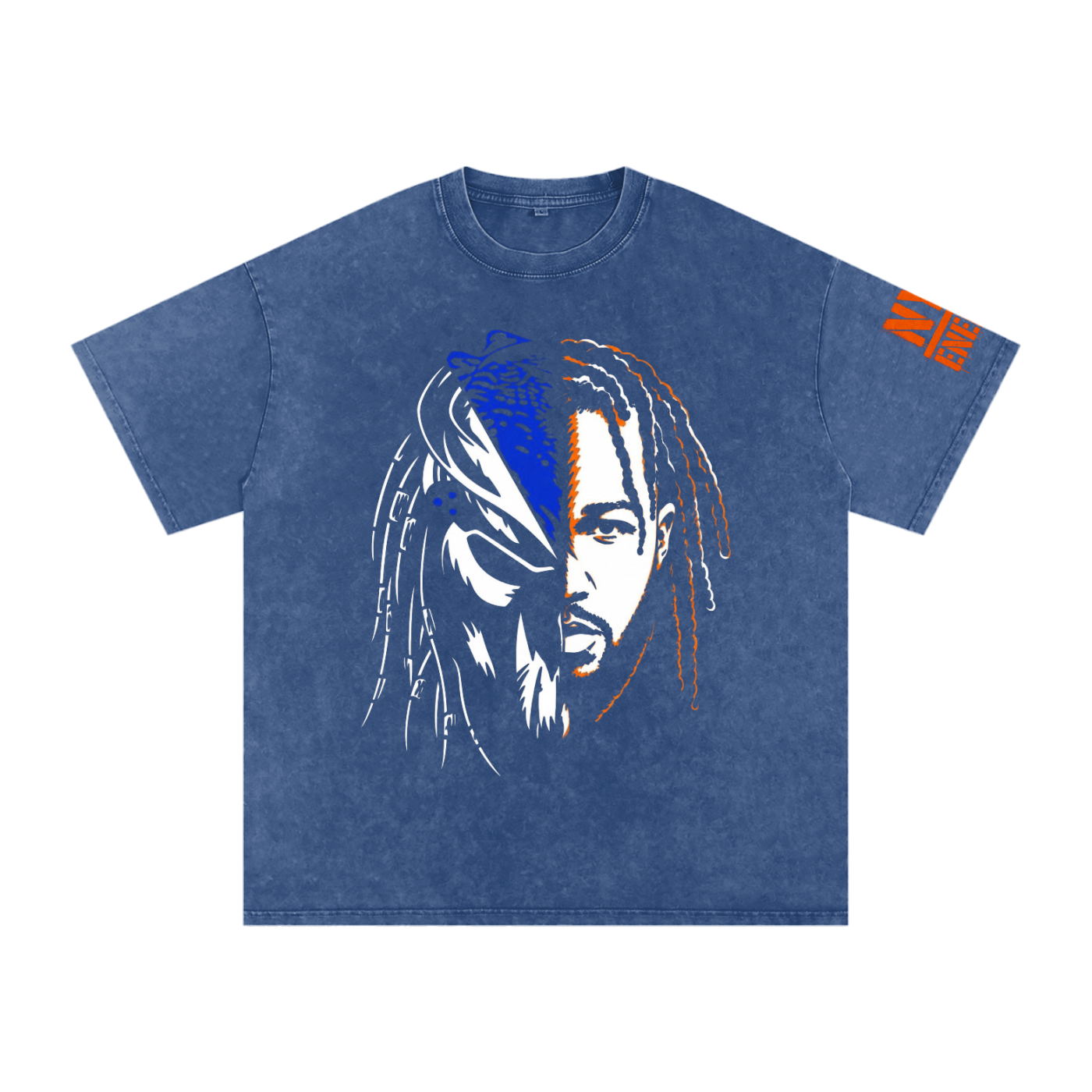 Snow Washed Oversized Cotton T-Shirt