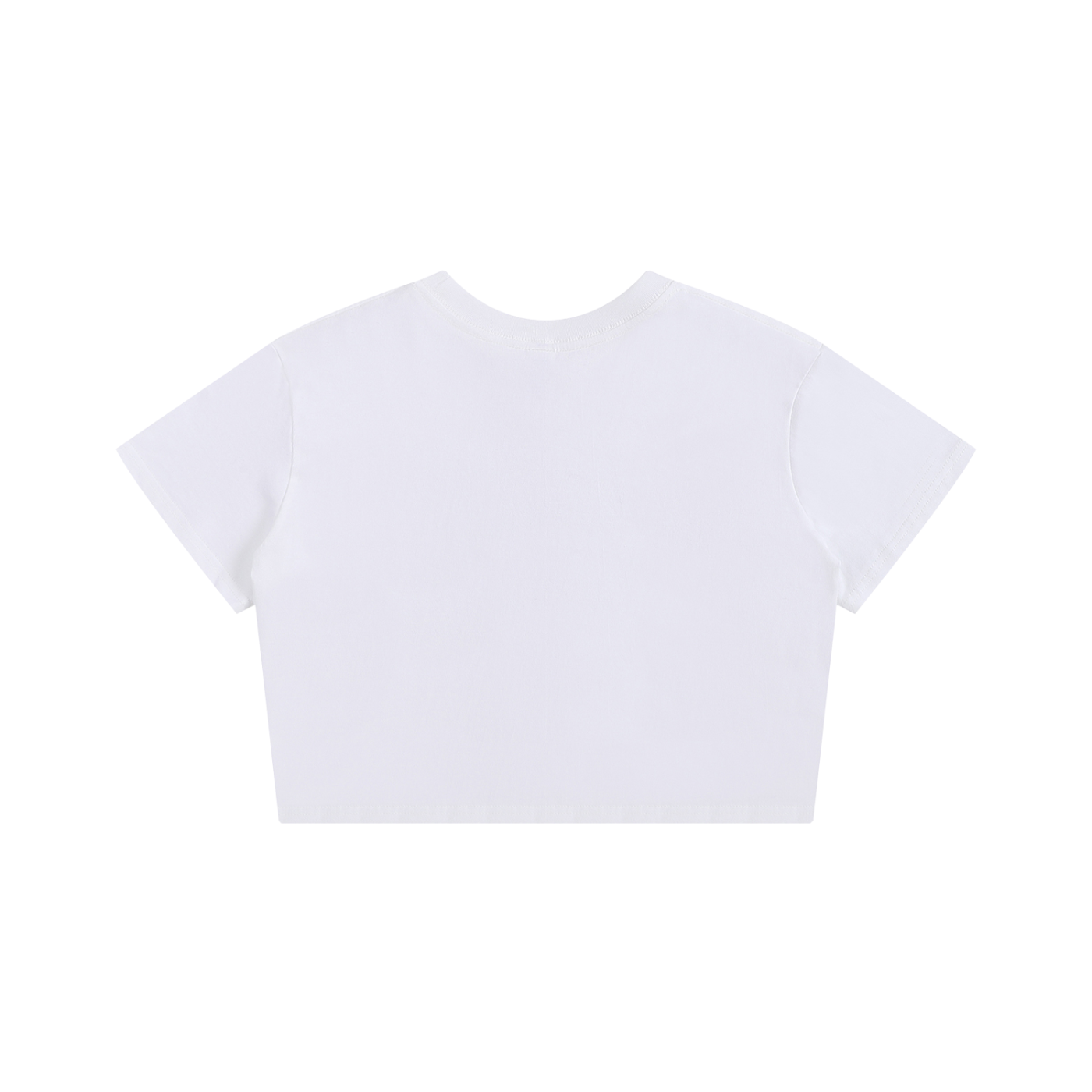 POSITIVE ENERGY W Baby Tee Seamless T-Shirt (WHITE)