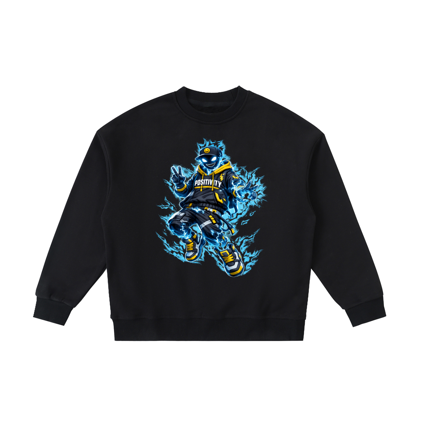 POSITIVE ENERGY Lil' Volt Kids' Sweatshirt (White)