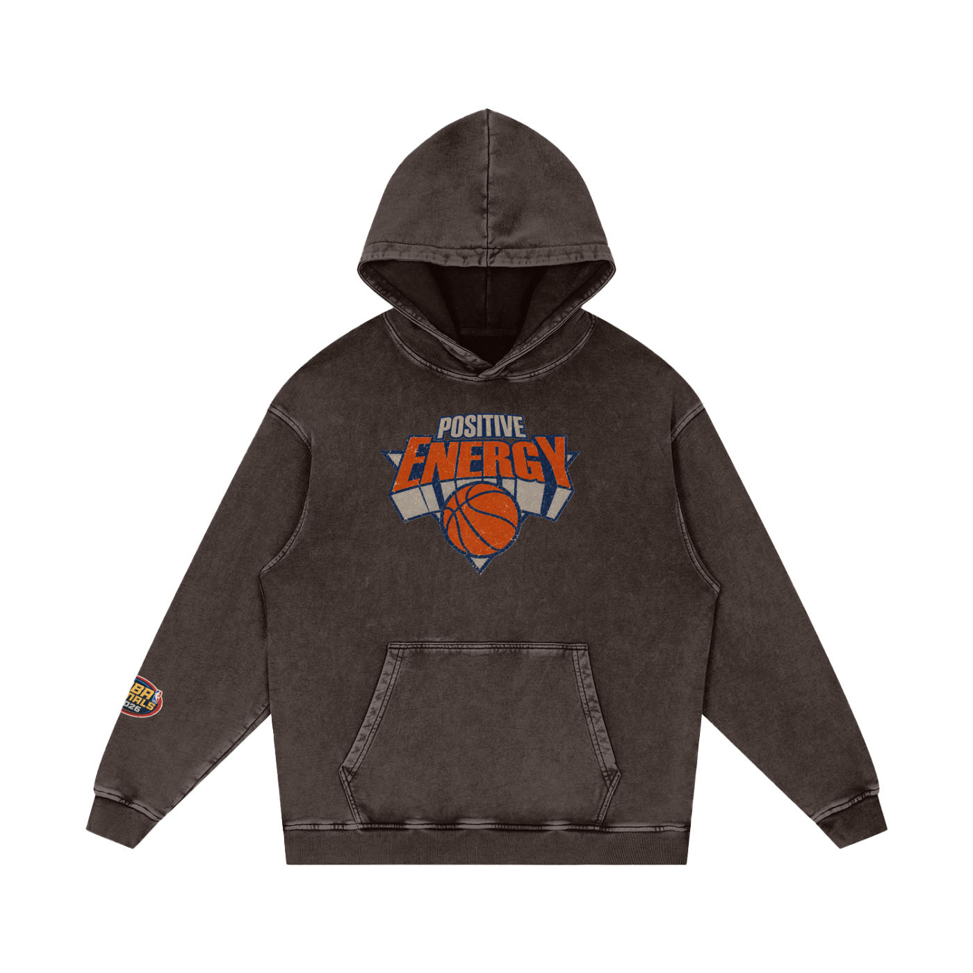 Snow Washed Loose Cotton Hoodie