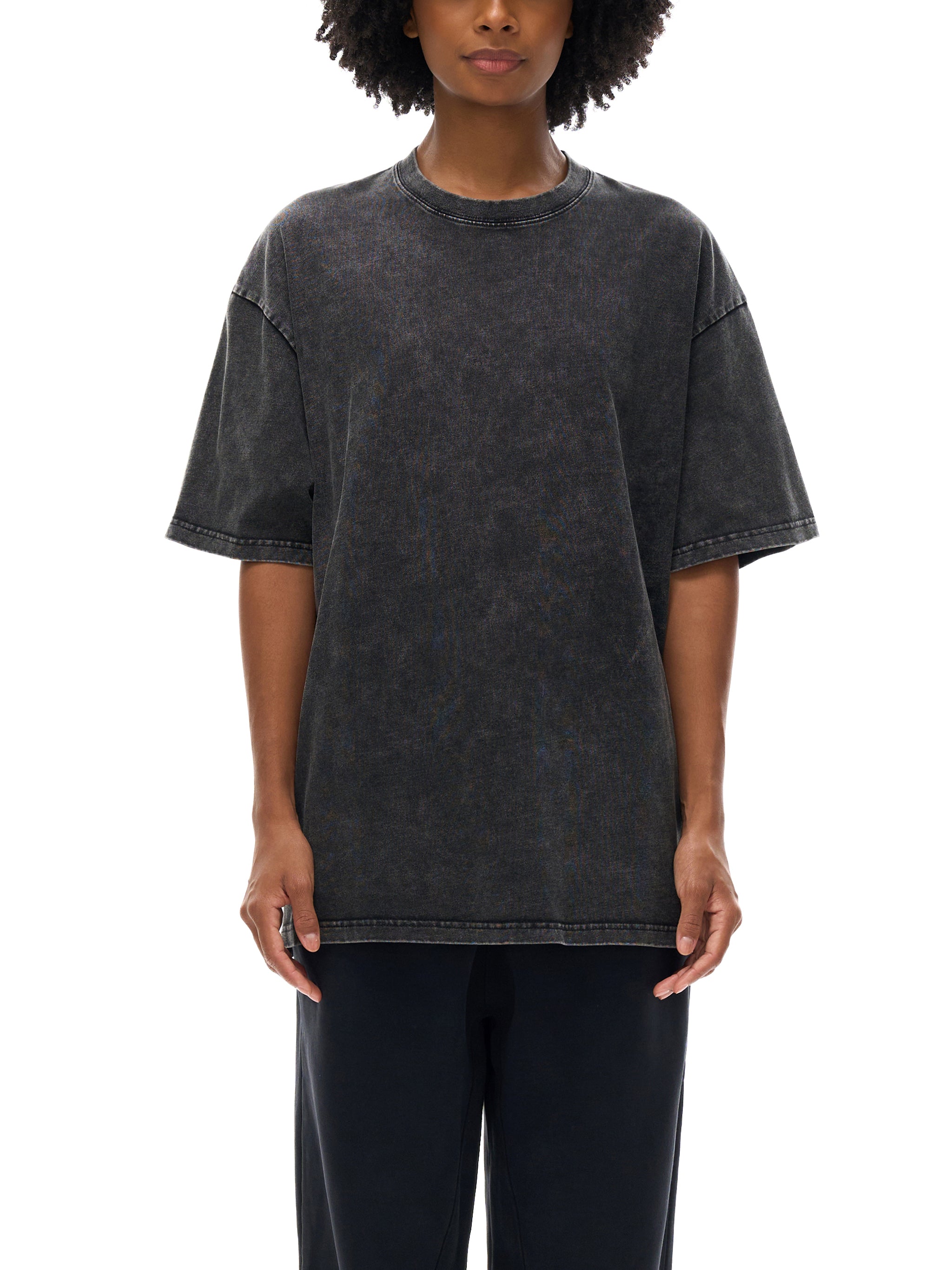THE RESISTANCE Acid Wash Oversize T-Shirt