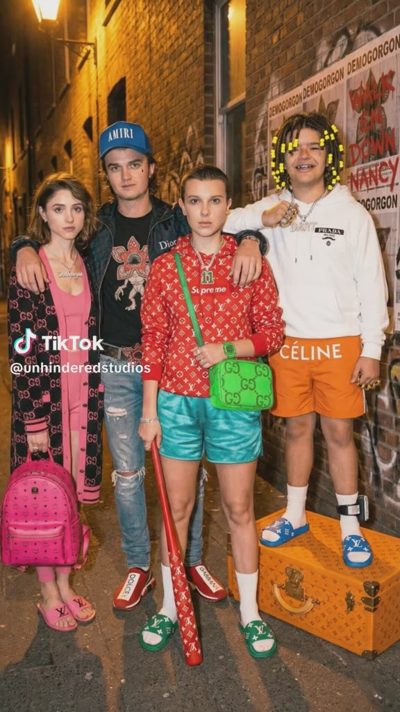 Stranger Things Drippy ELEVEN Unisex Acid Wash Streetwear Graphic T-Shirt