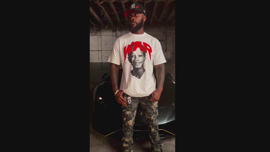 W.A.R. By Any Means - Young Malcolm X T-Shirt (WHITE)
